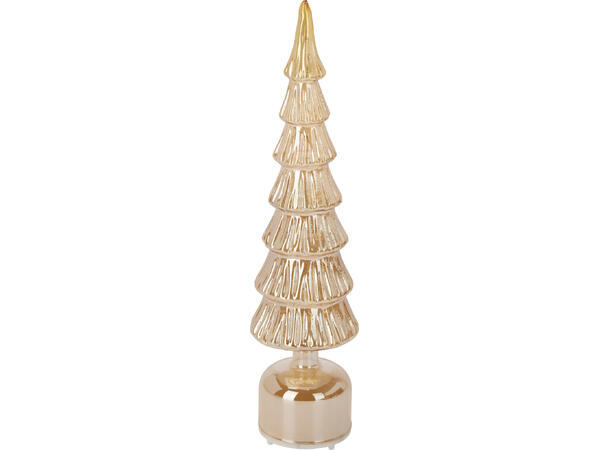 40cm Glass Rotating LED Tree - Amber
