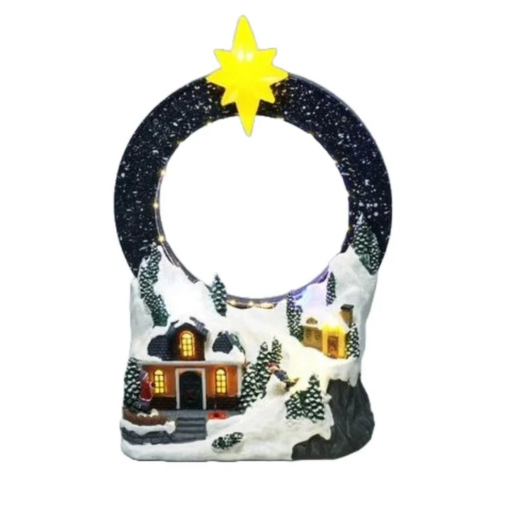 28cm Christmas Village W/ LED