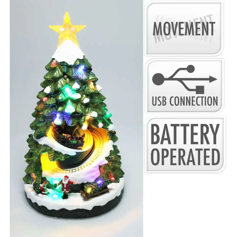 38cm Village Tree W/ LED