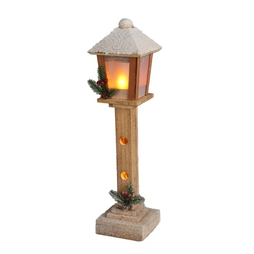 52cm Wooden Streetlamp W/ LED