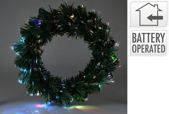 20" Fibre Optic Wreath