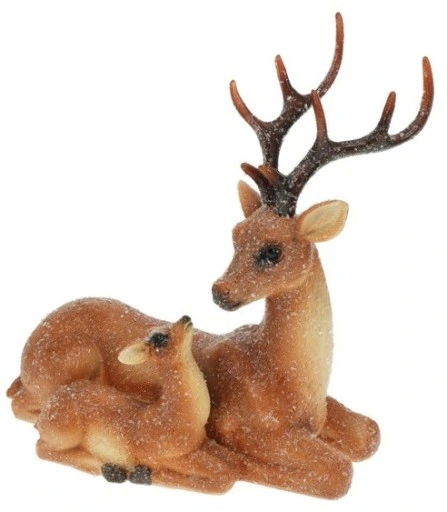 20cm Deer With Fawn