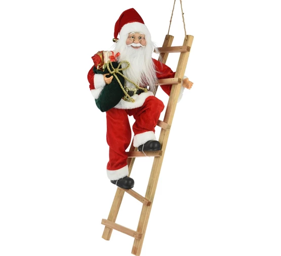 Santa On Wooden Ladder