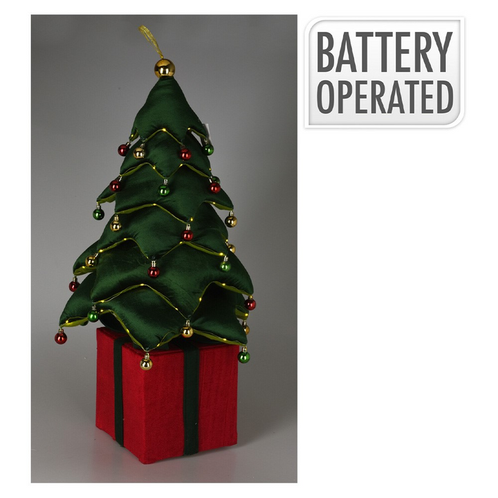 115cm Polyester Tree W/ LED