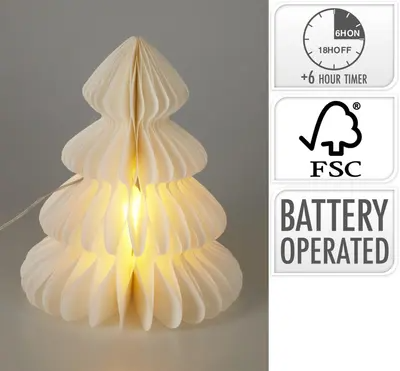 28cm Paper LED Tree