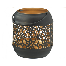 8cm Tealight Lantern - Black