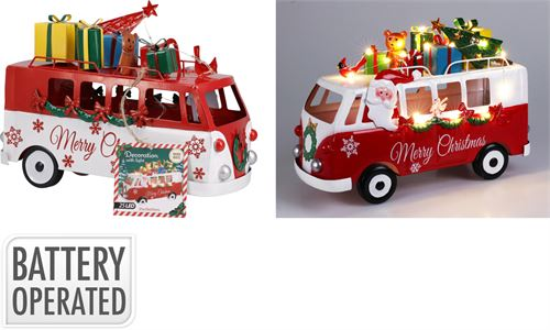 Santa In Christmas Bus