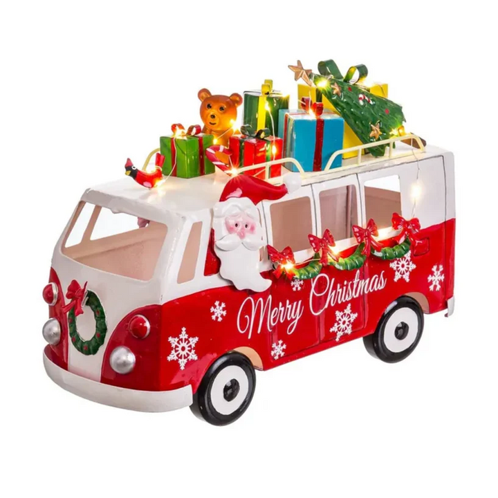 Santa In Christmas Bus