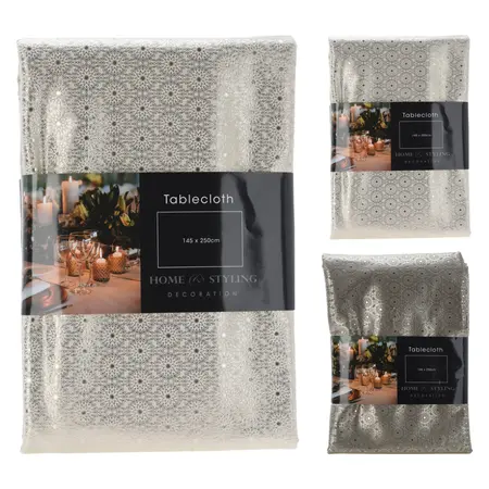 Velvet Tablecloth W/ Flowers