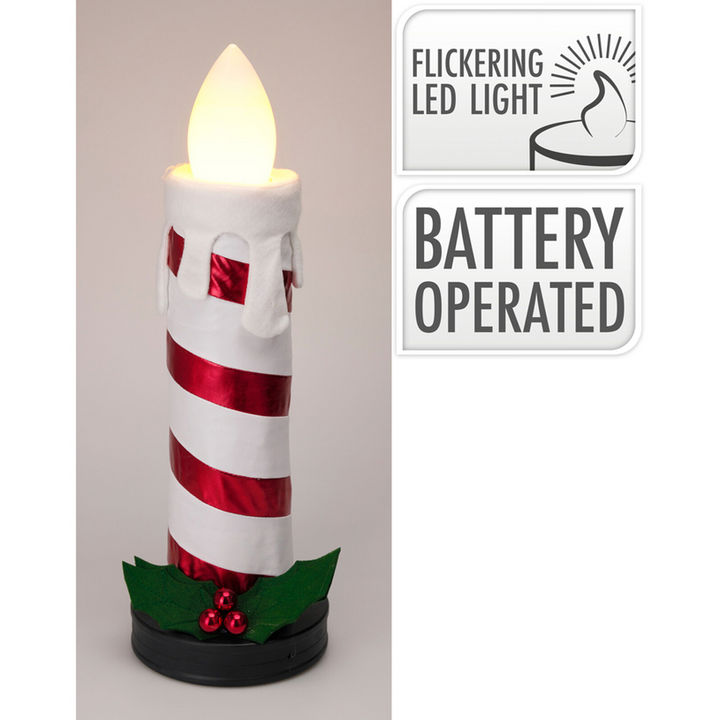 60cm Candy Cane Candle With LED