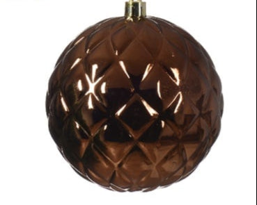 Baubles Shatterproof 10cm Espresso