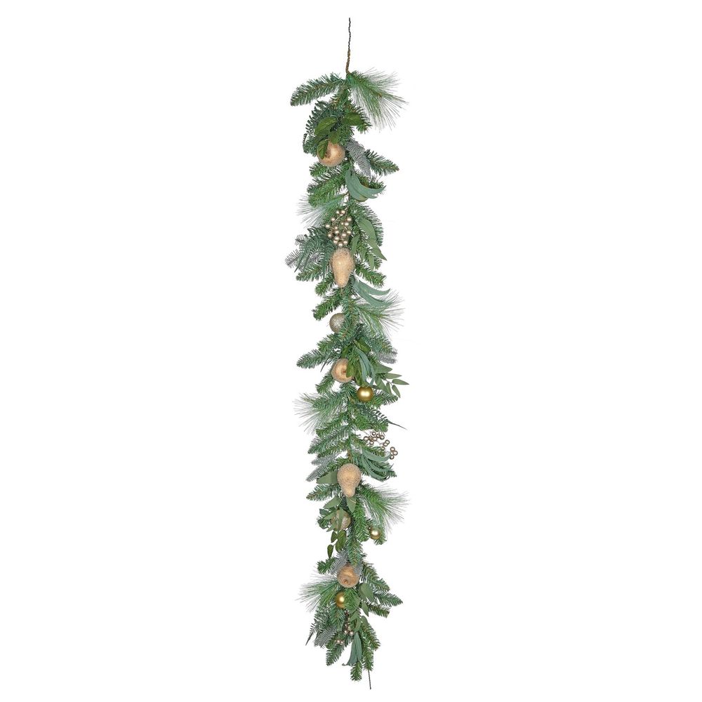 6ft Golden Fruit, Bauble & Berry Garland