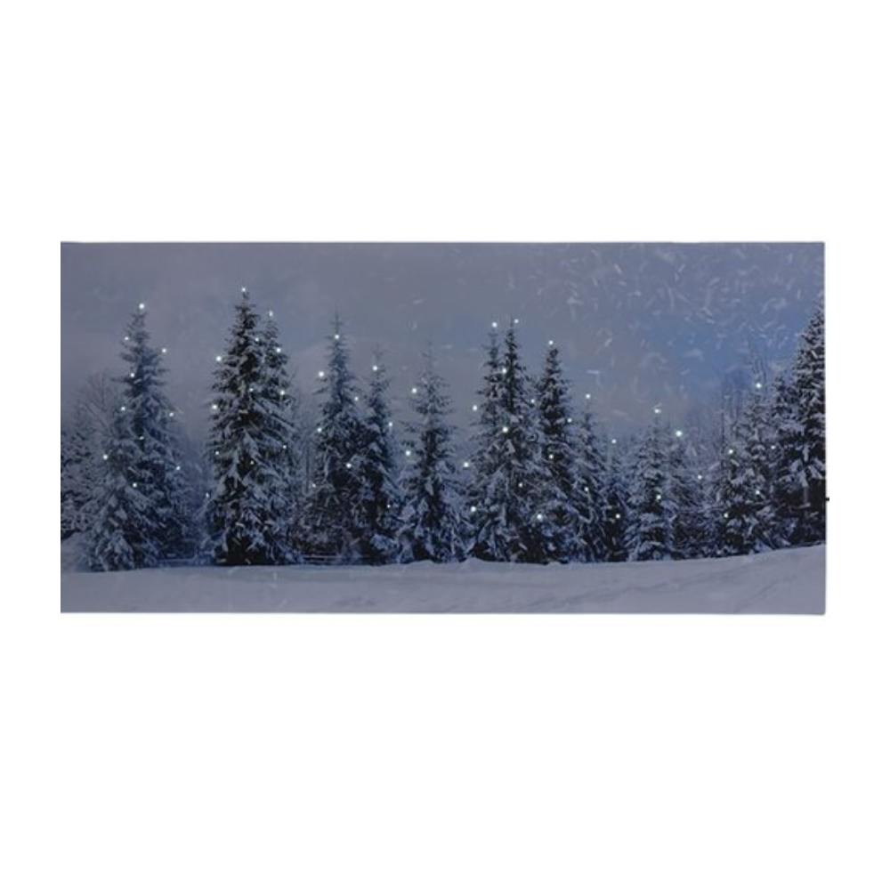 LED Battery Operated Christmas Canvas Art