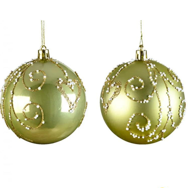 Bauble Shatterproof 8cm Pistachio