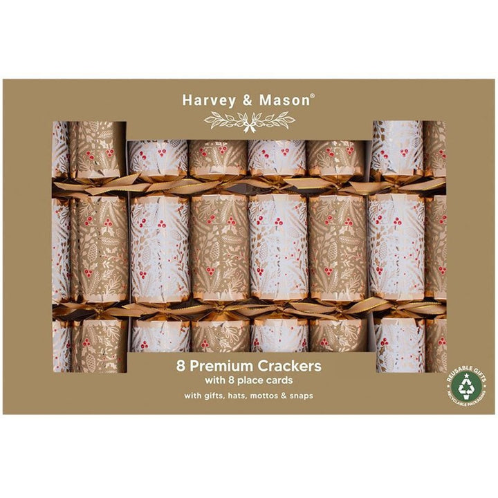 12.5" Premium Christmas Crackers (Pack of 8)