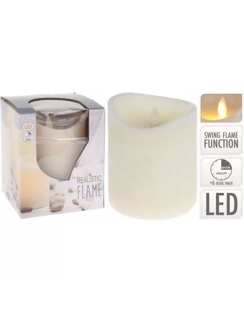 ivory candle realistic flame