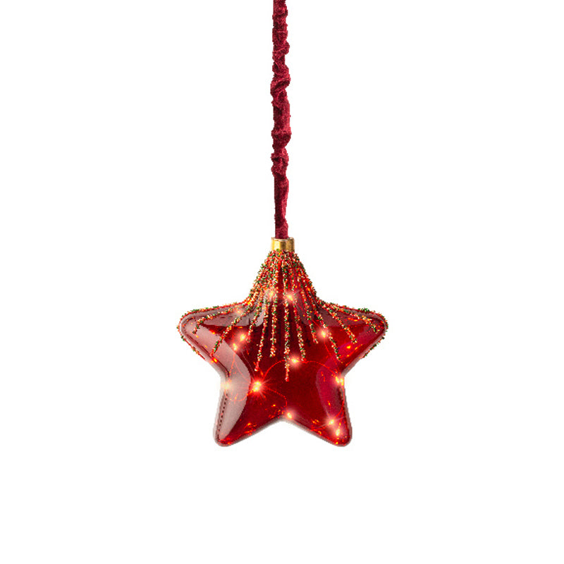 Battery Operated Micro LED Decoration Light - Red Star