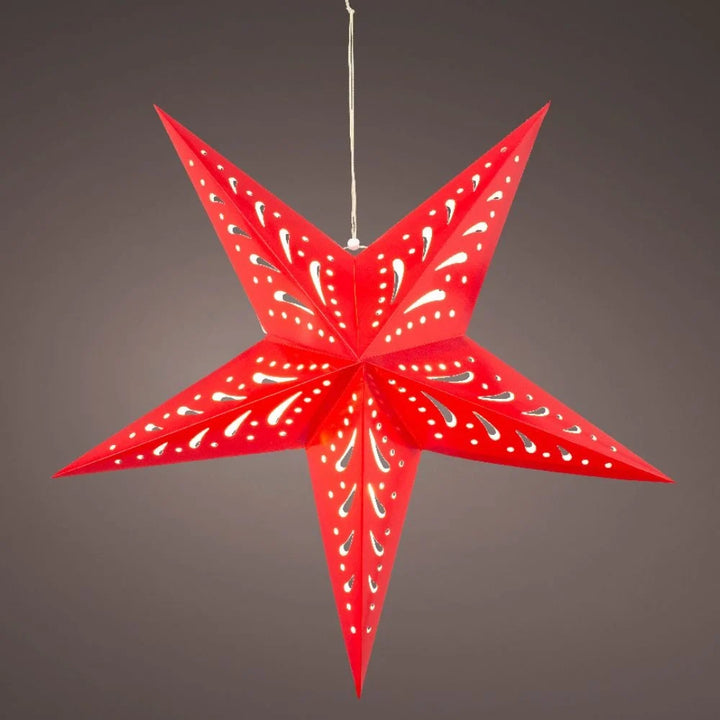 60cm Battery Operated LED Paper Star