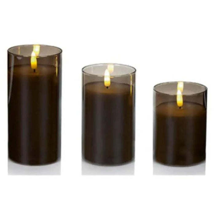 Set Of 3 FlickaBright Candles