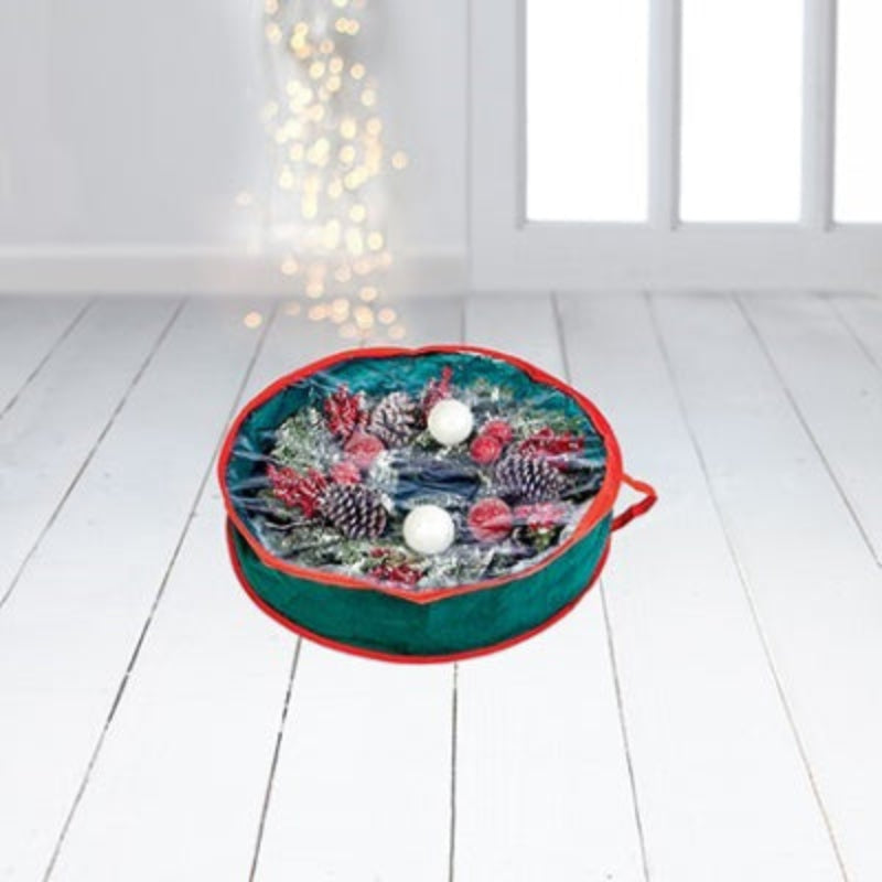65x16cm Green Wreath Storage Bag
