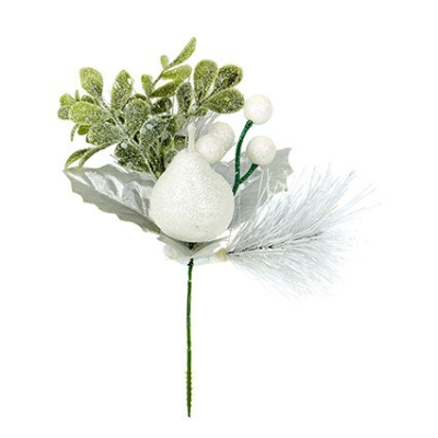 19cm White Apple and Pear Pick