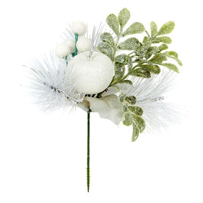 19cm White Apple and Pear Pick