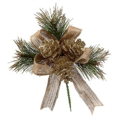 14cm Cone & Ribbon Pick