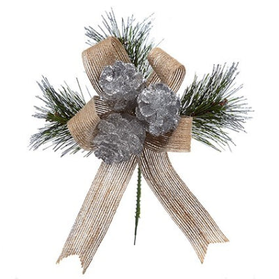 14cm Cone & Ribbon Pick