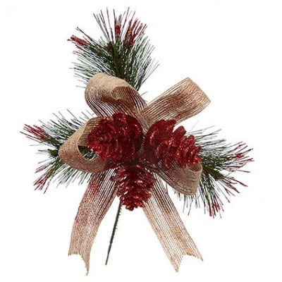 14cm Cone & Ribbon Pick