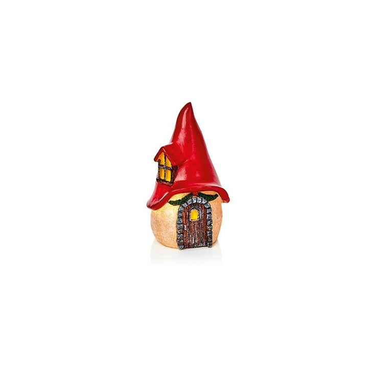 Battery Operated Lit Gnome House - Set of 4