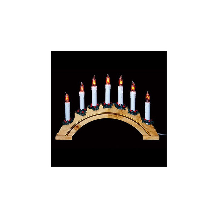 44cm 7L Flickering Natural Archway Candlebrid