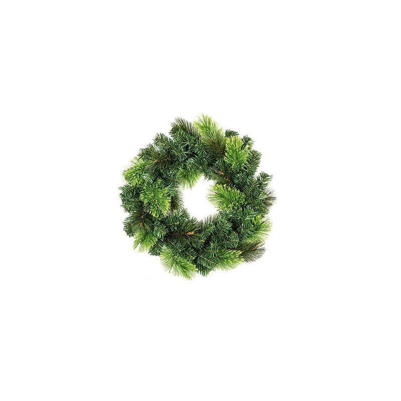 50CM Nevada Fir Wreath PVC with Briste Tips