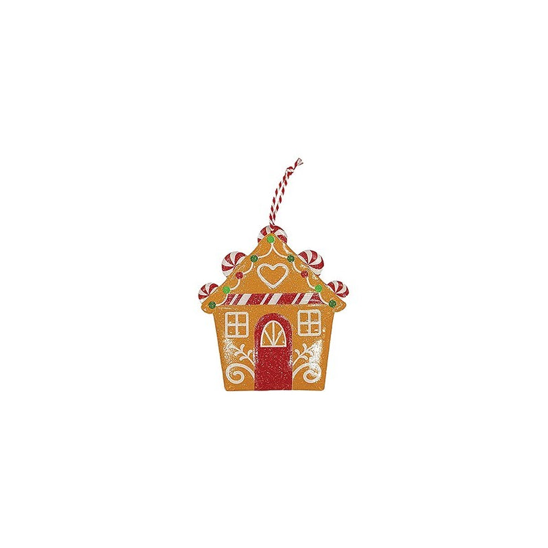 Metal Gingerbread House Hanging Decoration