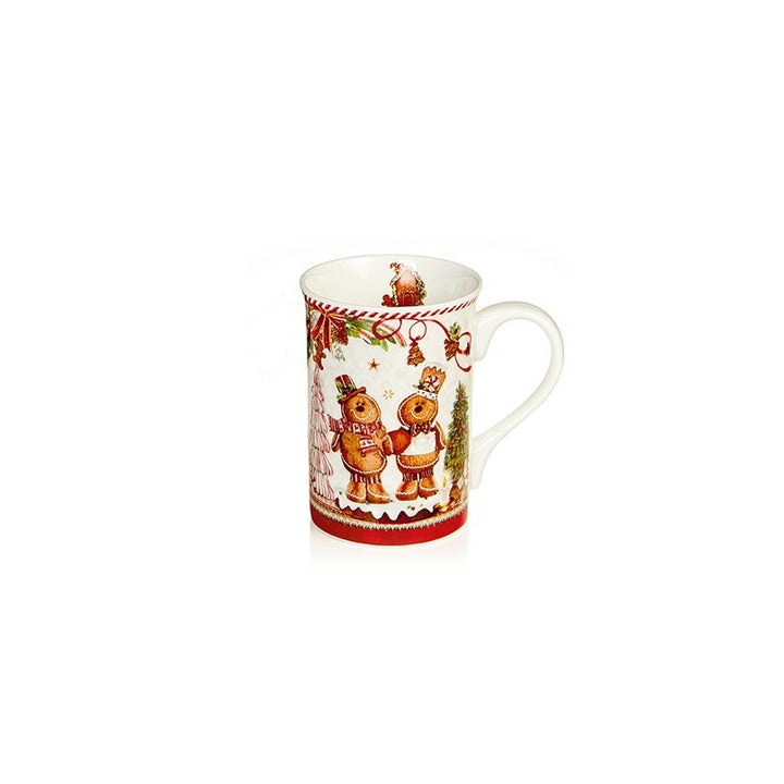 Ceramic Gingerbread Mug Gift Set - Set of 2