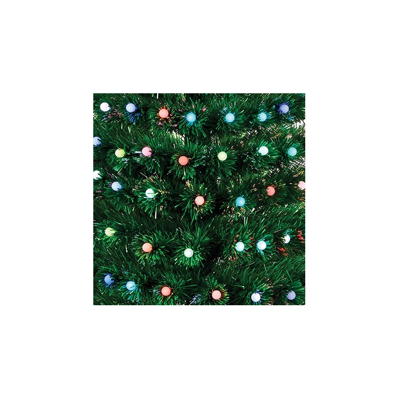 Fibre Optic Christmas Tree W/ Colour Change Ball Decoration