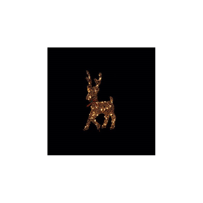 Battery Operated M-A Outdoor Walking Reindeer W/ Warm White LEDs