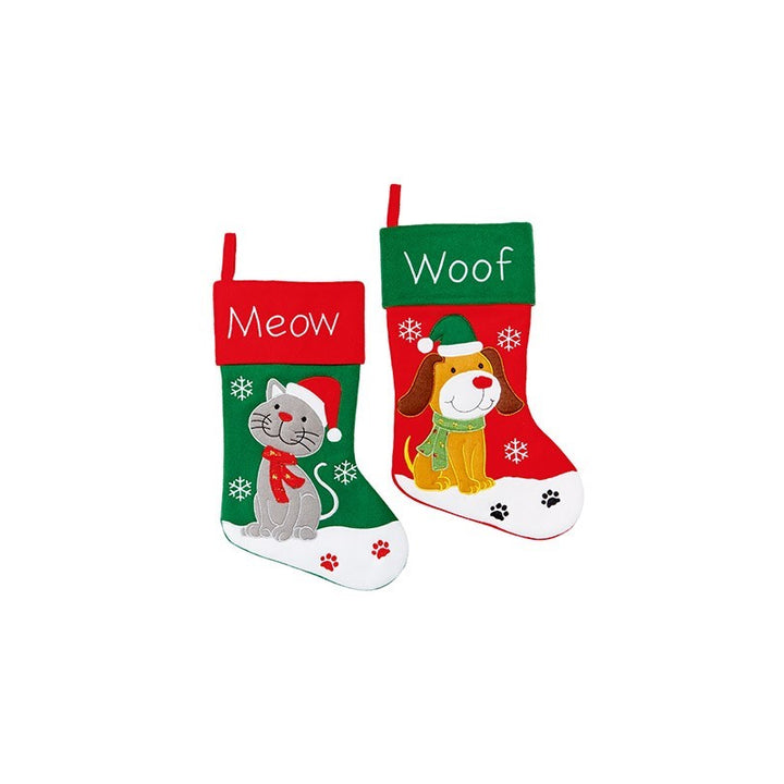 Christmas Stockings Cat & Dog - Set of 2