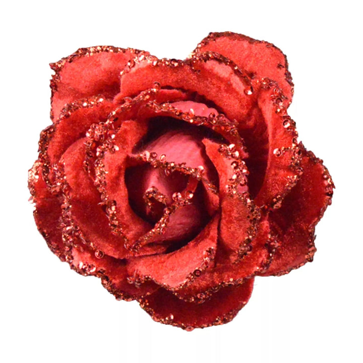 Clip On Velvet Rose