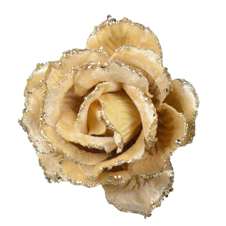 Clip On Velvet Rose