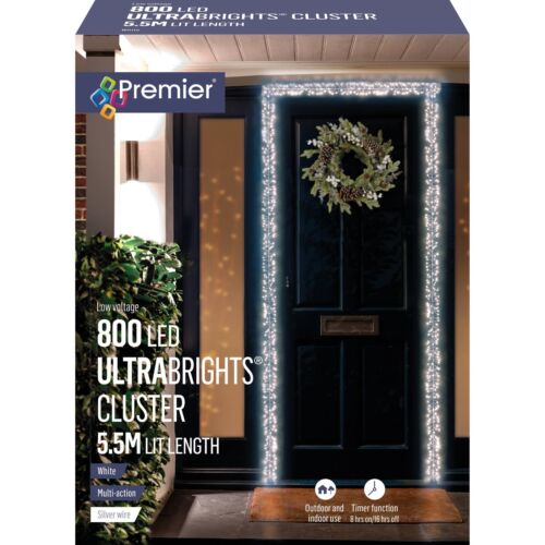 800 LED Ultrabrights Cluster Lights Door Garland