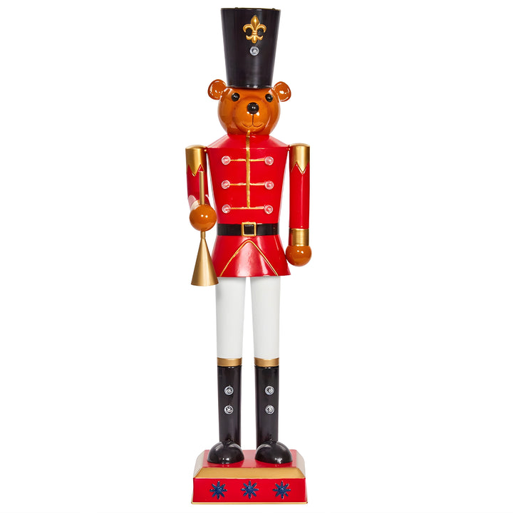 80cm Battery Operated Light Up Teddy Nut Cracker