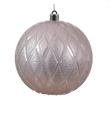10cm Shatterproof Bauble Blush Pink