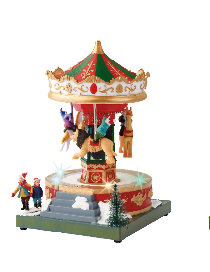 Battery Operated LED Merry Go Round