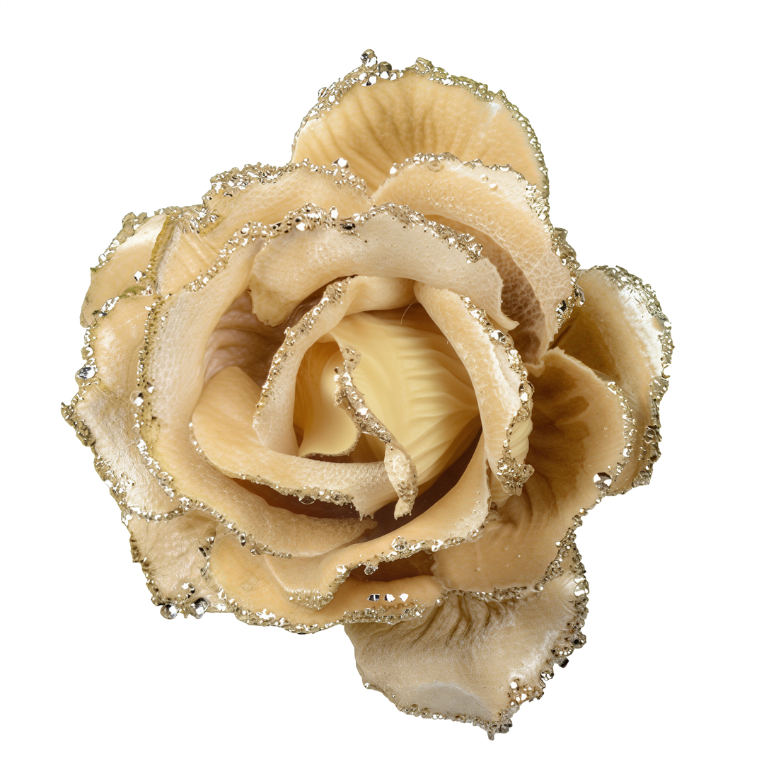Clip On Velvet Rose