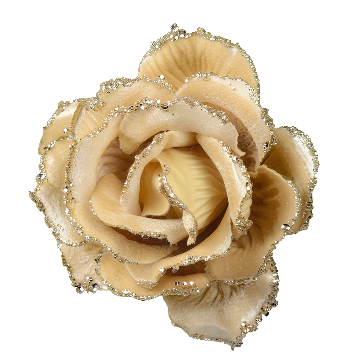 Clip On Velvet Rose