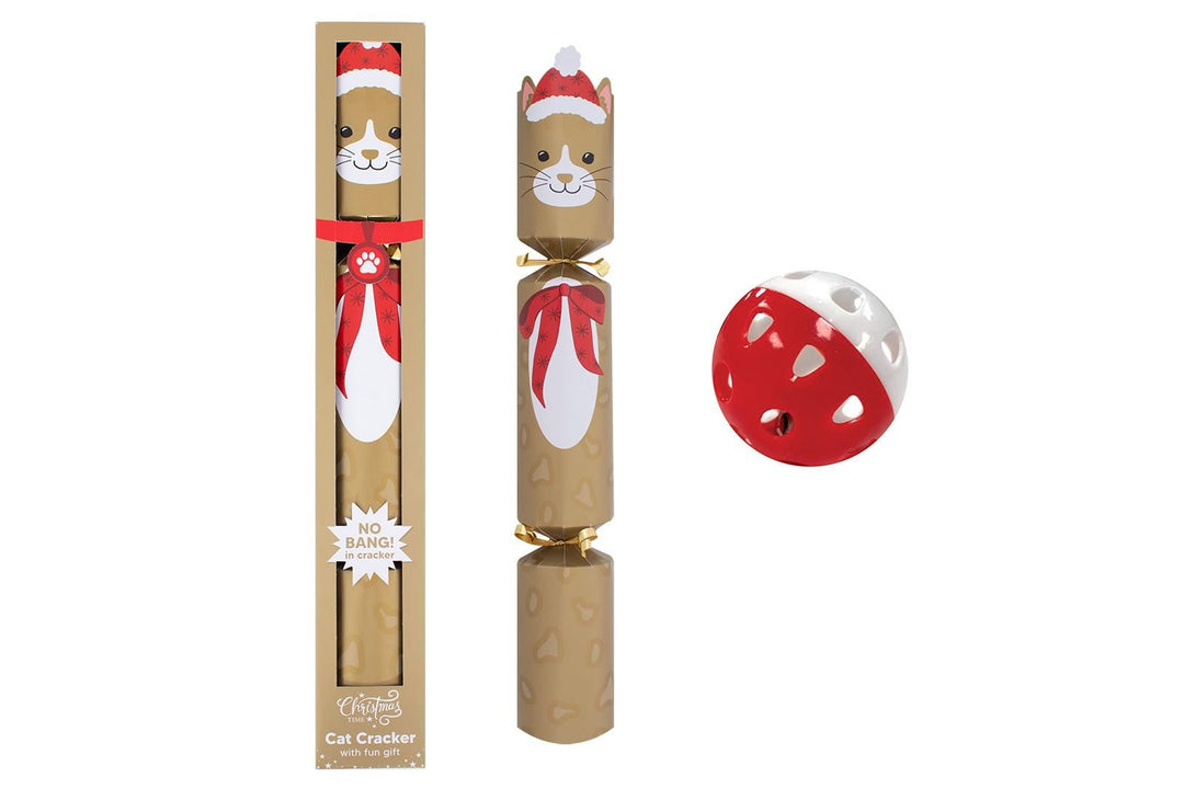 14" Pet Cat Christmas Cracker